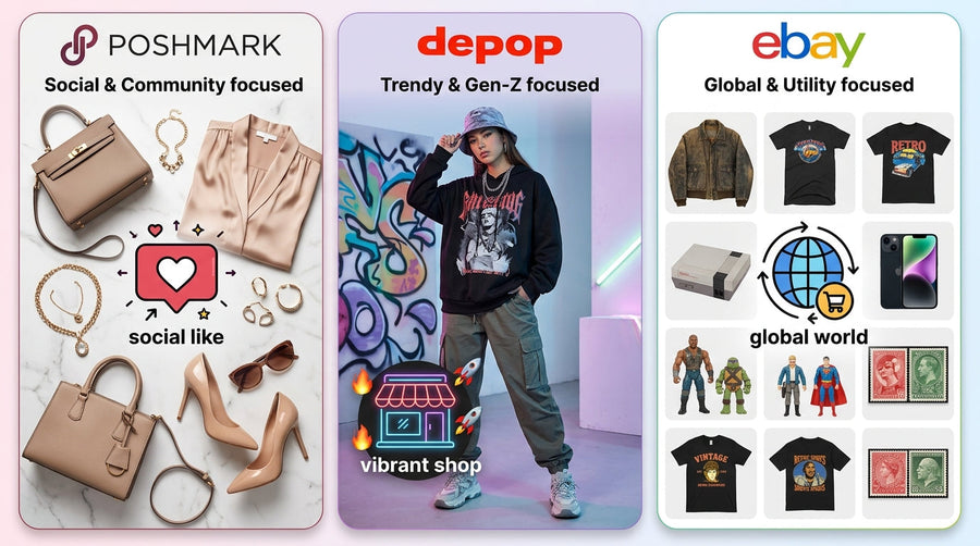 Poshmark vs Depop vs eBay: Choosing the Right Platform for Your Resale Style
