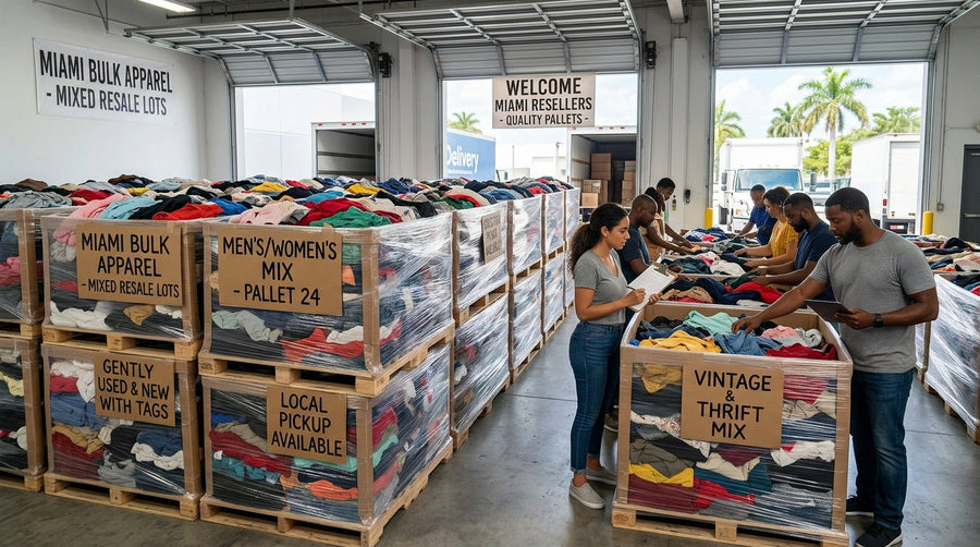 Wholesale Pallet Clothing Near Miami: What Local Resellers Should Know