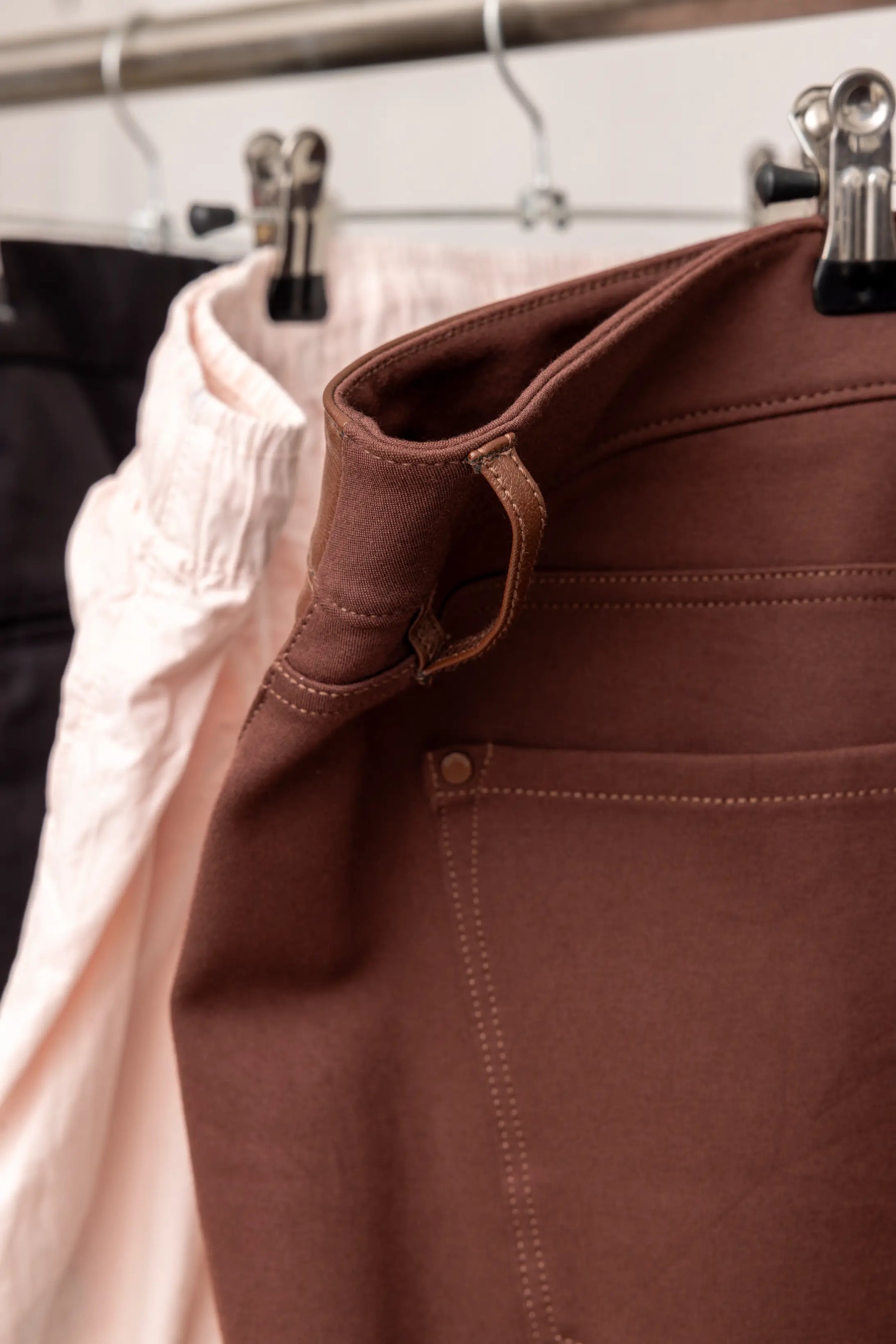 Mixed wholesale clothing pack for resellers – brand tag detail